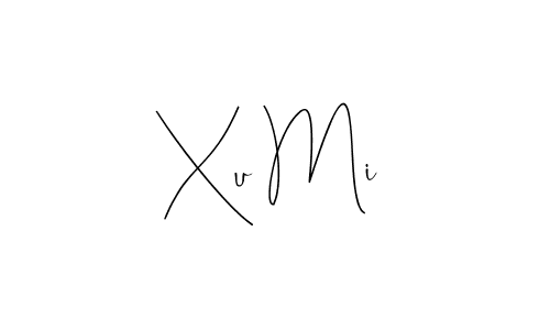 Make a beautiful signature design for name Xu Mi. With this signature (Andilay-7BmLP) style, you can create a handwritten signature for free. Xu Mi signature style 4 images and pictures png