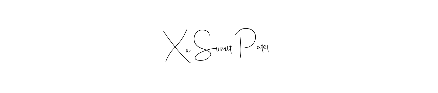 Design your own signature with our free online signature maker. With this signature software, you can create a handwritten (Andilay-7BmLP) signature for name Xx Sumit Patel. Xx Sumit Patel signature style 4 images and pictures png