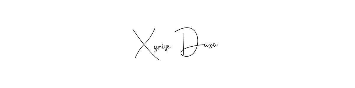 Here are the top 10 professional signature styles for the name Xyrille Daza. These are the best autograph styles you can use for your name. Xyrille Daza signature style 4 images and pictures png