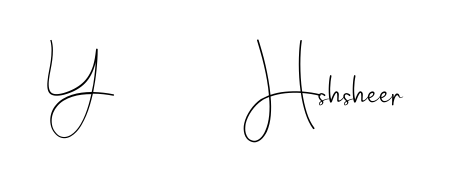 An effortless, minimalist signature concept for Y           Hshsheer using Andilay-7BmLP design. Clean lines that look great on any document. Y           Hshsheer signature style 4 images and pictures png