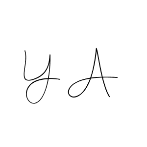 Here are the top 10 professional signature styles for the name Y A. These are the best autograph styles you can use for your name. Y A signature style 4 images and pictures png