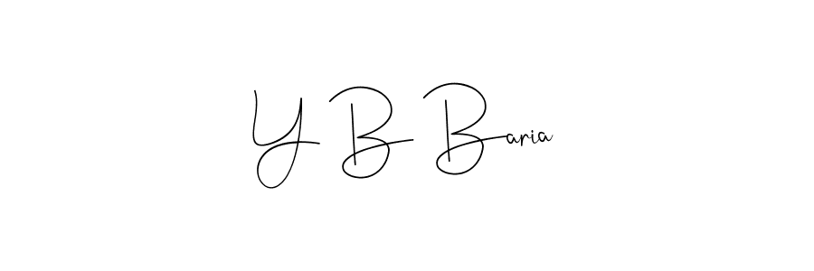 Also You can easily find your signature by using the search form. We will create Y B Baria name handwritten signature images for you free of cost using Andilay-7BmLP sign style. Y B Baria signature style 4 images and pictures png