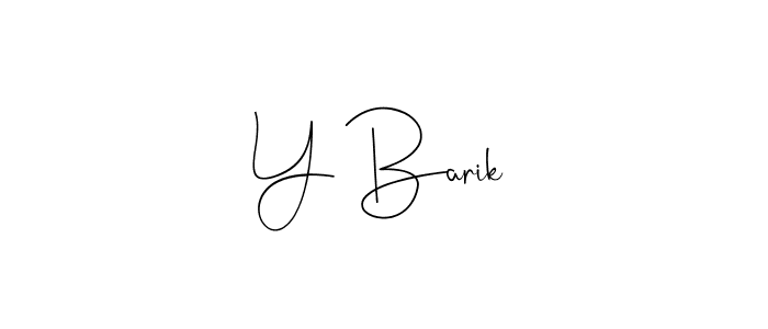 Also You can easily find your signature by using the search form. We will create Y Barik name handwritten signature images for you free of cost using Andilay-7BmLP sign style. Y Barik signature style 4 images and pictures png