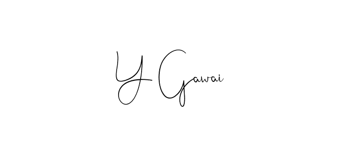 This is the best signature style for the Y Gawai name. Also you like these signature font (Andilay-7BmLP). Mix name signature. Y Gawai signature style 4 images and pictures png