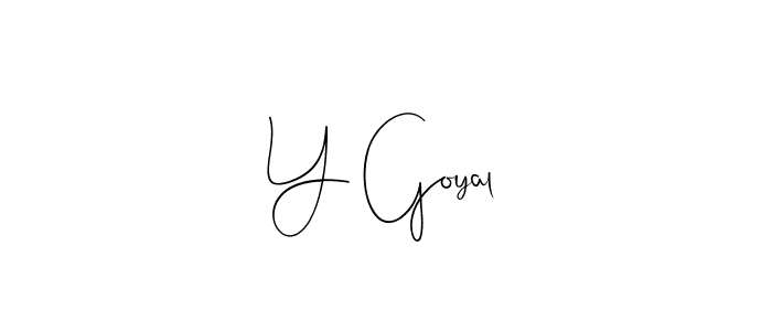 Also You can easily find your signature by using the search form. We will create Y Goyal name handwritten signature images for you free of cost using Andilay-7BmLP sign style. Y Goyal signature style 4 images and pictures png