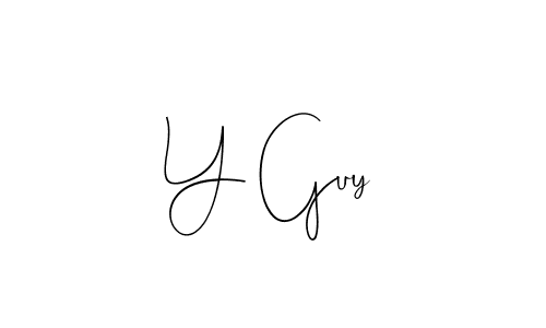 Design your own signature with our free online signature maker. With this signature software, you can create a handwritten (Andilay-7BmLP) signature for name Y Guy. Y Guy signature style 4 images and pictures png