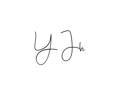 Use a signature maker to create a handwritten signature online. With this signature software, you can design (Andilay-7BmLP) your own signature for name Y Jh. Y Jh signature style 4 images and pictures png