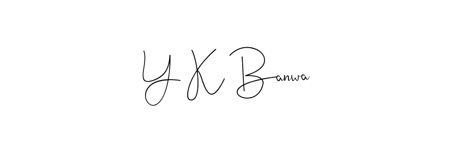 You can use this online signature creator to create a handwritten signature for the name Y K Banwa. This is the best online autograph maker. Y K Banwa signature style 4 images and pictures png