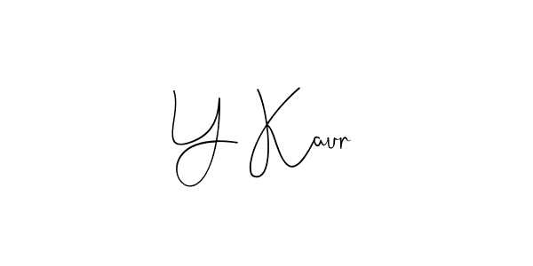 Also You can easily find your signature by using the search form. We will create Y Kaur name handwritten signature images for you free of cost using Andilay-7BmLP sign style. Y Kaur signature style 4 images and pictures png