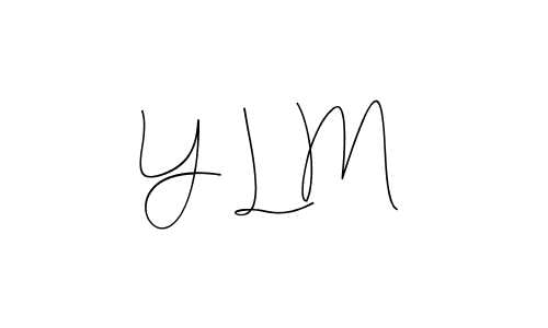 Make a beautiful signature design for name Y L M. Use this online signature maker to create a handwritten signature for free. Y L M signature style 4 images and pictures png