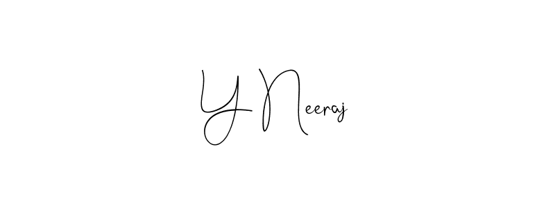 Best and Professional Signature Style for Y Neeraj. Andilay-7BmLP Best Signature Style Collection. Y Neeraj signature style 4 images and pictures png