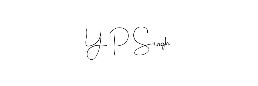 Use a signature maker to create a handwritten signature online. With this signature software, you can design (Andilay-7BmLP) your own signature for name Y P Singh. Y P Singh signature style 4 images and pictures png