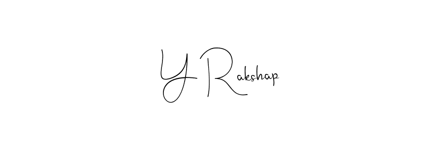 How to make Y Rakshap signature? Andilay-7BmLP is a professional autograph style. Create handwritten signature for Y Rakshap name. Y Rakshap signature style 4 images and pictures png