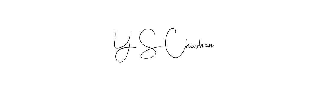 The best way (Andilay-7BmLP) to make a short signature is to pick only two or three words in your name. The name Y S Chauhan include a total of six letters. For converting this name. Y S Chauhan signature style 4 images and pictures png