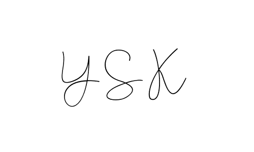 It looks lik you need a new signature style for name Y S K. Design unique handwritten (Andilay-7BmLP) signature with our free signature maker in just a few clicks. Y S K signature style 4 images and pictures png