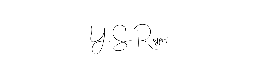 if you are searching for the best signature style for your name Y S Rajput. so please give up your signature search. here we have designed multiple signature styles  using Andilay-7BmLP. Y S Rajput signature style 4 images and pictures png