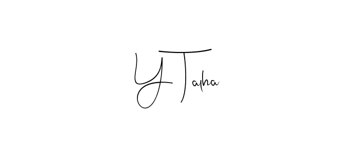 Make a beautiful signature design for name Y Talha. Use this online signature maker to create a handwritten signature for free. Y Talha signature style 4 images and pictures png