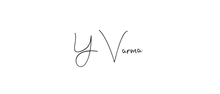 It looks lik you need a new signature style for name Y Varma. Design unique handwritten (Andilay-7BmLP) signature with our free signature maker in just a few clicks. Y Varma signature style 4 images and pictures png