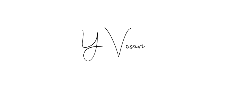 The best way (Andilay-7BmLP) to make a short signature is to pick only two or three words in your name. The name Y Vasavi include a total of six letters. For converting this name. Y Vasavi signature style 4 images and pictures png