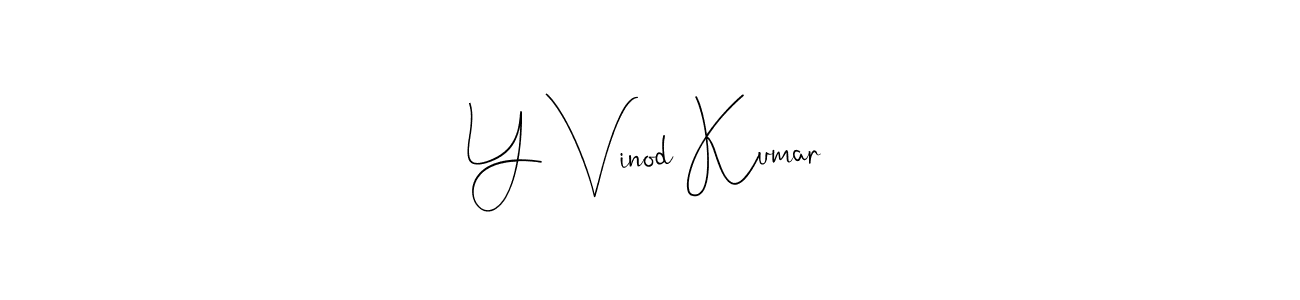 This is the best signature style for the Y Vinod Kumar name. Also you like these signature font (Andilay-7BmLP). Mix name signature. Y Vinod Kumar signature style 4 images and pictures png