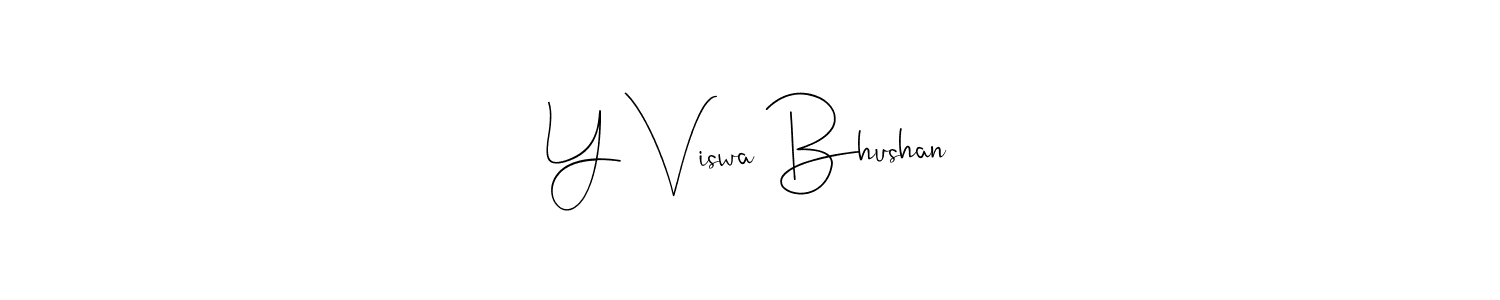 Also You can easily find your signature by using the search form. We will create Y Viswa Bhushan name handwritten signature images for you free of cost using Andilay-7BmLP sign style. Y Viswa Bhushan signature style 4 images and pictures png
