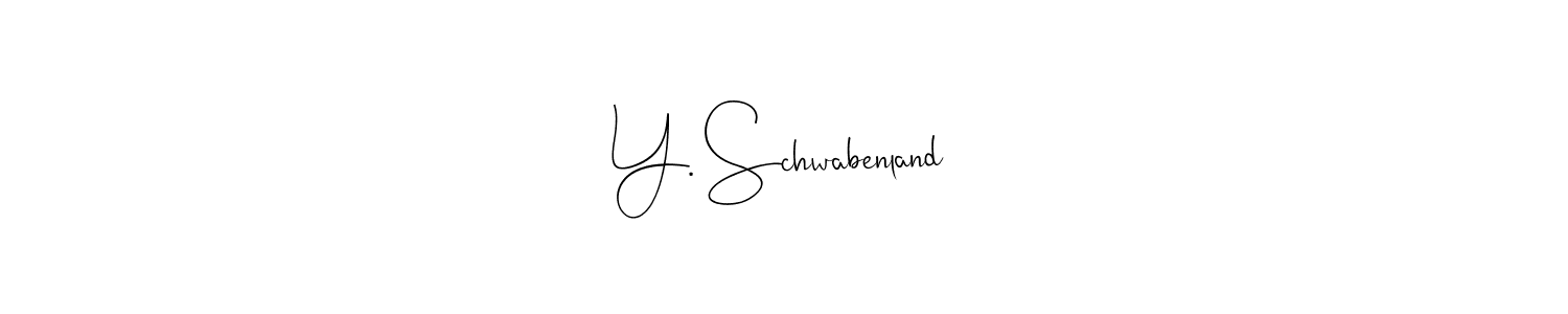 Similarly Andilay-7BmLP is the best handwritten signature design. Signature creator online .You can use it as an online autograph creator for name Y. Schwabenland. Y. Schwabenland signature style 4 images and pictures png