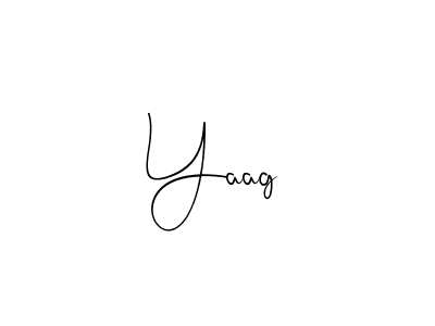 Create a beautiful signature design for name Yaag. With this signature (Andilay-7BmLP) fonts, you can make a handwritten signature for free. Yaag signature style 4 images and pictures png