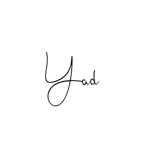 Make a beautiful signature design for name Yad. With this signature (Andilay-7BmLP) style, you can create a handwritten signature for free. Yad signature style 4 images and pictures png