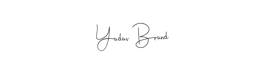 Here are the top 10 professional signature styles for the name Yadav Brand. These are the best autograph styles you can use for your name. Yadav Brand signature style 4 images and pictures png