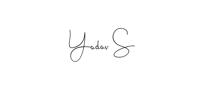 Similarly Andilay-7BmLP is the best handwritten signature design. Signature creator online .You can use it as an online autograph creator for name Yadav S. Yadav S signature style 4 images and pictures png