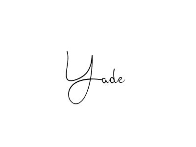 Here are the top 10 professional signature styles for the name Yade. These are the best autograph styles you can use for your name. Yade signature style 4 images and pictures png