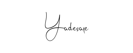 Master the art of signing with Yadesale written in fluent Andilay-7BmLP script. A great template to practice and refine your handwriting. Yadesale signature style 4 images and pictures png