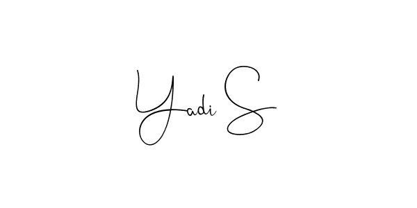 Make a beautiful signature design for name Yadi S. Use this online signature maker to create a handwritten signature for free. Yadi S signature style 4 images and pictures png