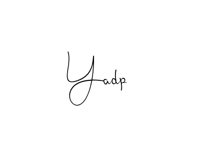 You can use this online signature creator to create a handwritten signature for the name Yadp. This is the best online autograph maker. Yadp signature style 4 images and pictures png