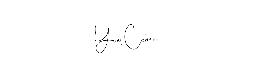 Use a signature maker to create a handwritten signature online. With this signature software, you can design (Andilay-7BmLP) your own signature for name Yael Cohen. Yael Cohen signature style 4 images and pictures png