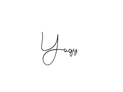 Make a beautiful signature design for name Yagy. Use this online signature maker to create a handwritten signature for free. Yagy signature style 4 images and pictures png