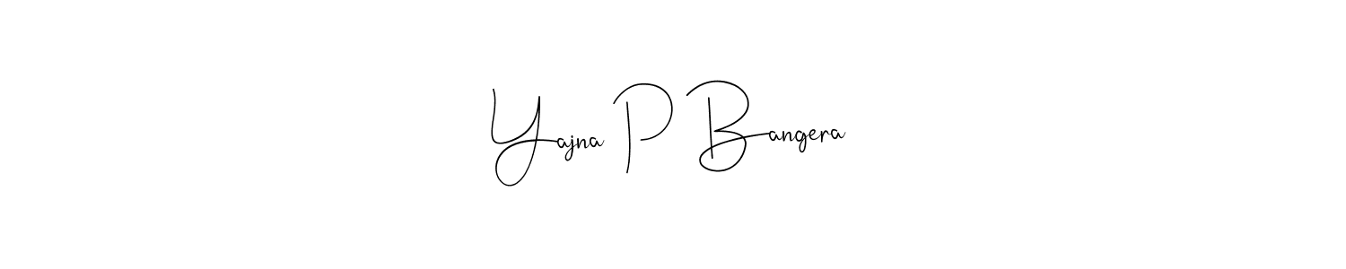 Make a beautiful signature design for name Yajna P Bangera. Use this online signature maker to create a handwritten signature for free. Yajna P Bangera signature style 4 images and pictures png