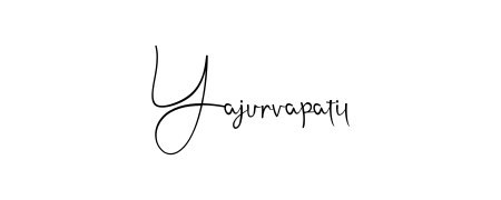 Personalize your online presence with Yajurvapatil signature rendered in elegant Andilay-7BmLP font. Great for website footers and blogs. Yajurvapatil signature style 4 images and pictures png