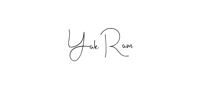 Make a beautiful signature design for name Yak Ram. Use this online signature maker to create a handwritten signature for free. Yak Ram signature style 4 images and pictures png