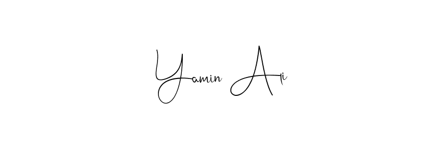 Andilay-7BmLP is a professional signature style that is perfect for those who want to add a touch of class to their signature. It is also a great choice for those who want to make their signature more unique. Get Yamin Ali name to fancy signature for free. Yamin Ali signature style 4 images and pictures png