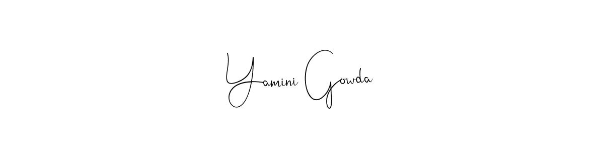 It looks lik you need a new signature style for name Yamini Gowda. Design unique handwritten (Andilay-7BmLP) signature with our free signature maker in just a few clicks. Yamini Gowda signature style 4 images and pictures png