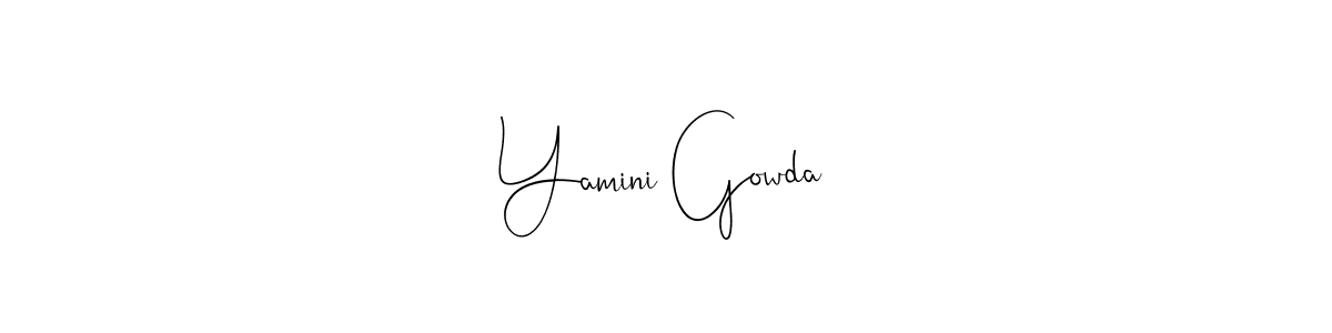 Make a beautiful signature design for name Yamini Gowda. With this signature (Andilay-7BmLP) style, you can create a handwritten signature for free. Yamini Gowda signature style 4 images and pictures png