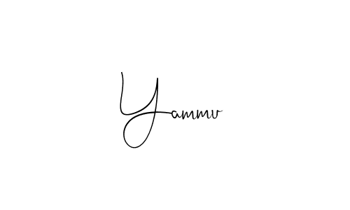 How to make Yammu signature? Andilay-7BmLP is a professional autograph style. Create handwritten signature for Yammu name. Yammu signature style 4 images and pictures png