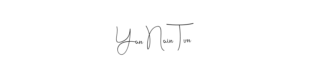 How to Draw Yan Nain Tun signature style? Andilay-7BmLP is a latest design signature styles for name Yan Nain Tun. Yan Nain Tun signature style 4 images and pictures png