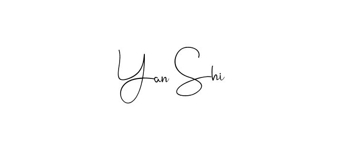 How to make Yan Shi signature? Andilay-7BmLP is a professional autograph style. Create handwritten signature for Yan Shi name. Yan Shi signature style 4 images and pictures png