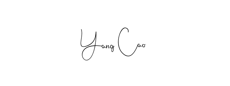 How to make Yang Cao name signature. Use Andilay-7BmLP style for creating short signs online. This is the latest handwritten sign. Yang Cao signature style 4 images and pictures png