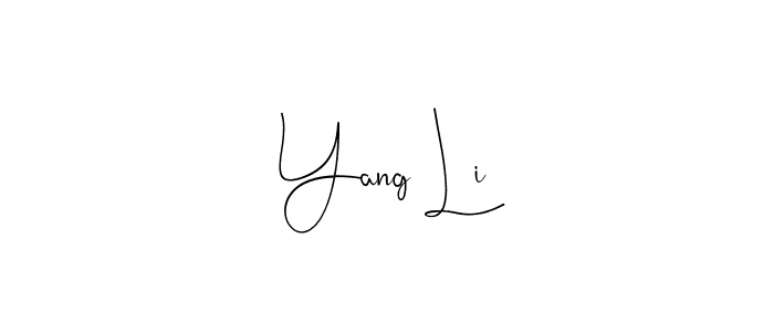 The best way (Andilay-7BmLP) to make a short signature is to pick only two or three words in your name. The name Yang Li include a total of six letters. For converting this name. Yang Li signature style 4 images and pictures png