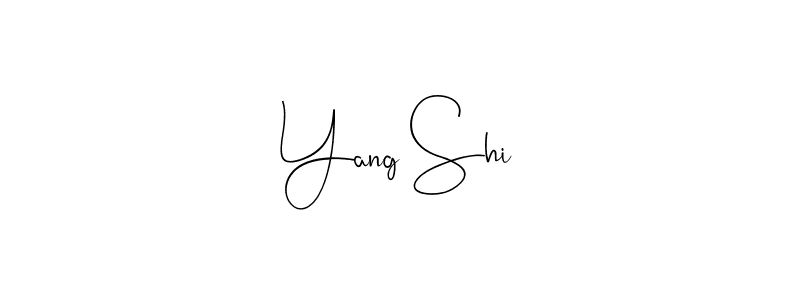 Make a beautiful signature design for name Yang Shi. With this signature (Andilay-7BmLP) style, you can create a handwritten signature for free. Yang Shi signature style 4 images and pictures png
