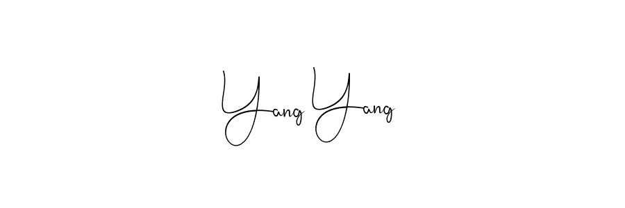 Design your own signature with our free online signature maker. With this signature software, you can create a handwritten (Andilay-7BmLP) signature for name Yang Yang. Yang Yang signature style 4 images and pictures png