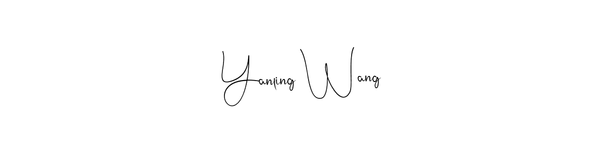 Use a signature maker to create a handwritten signature online. With this signature software, you can design (Andilay-7BmLP) your own signature for name Yanling Wang. Yanling Wang signature style 4 images and pictures png